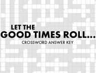 Let the Good Times Roll Crossword Answer Key header image