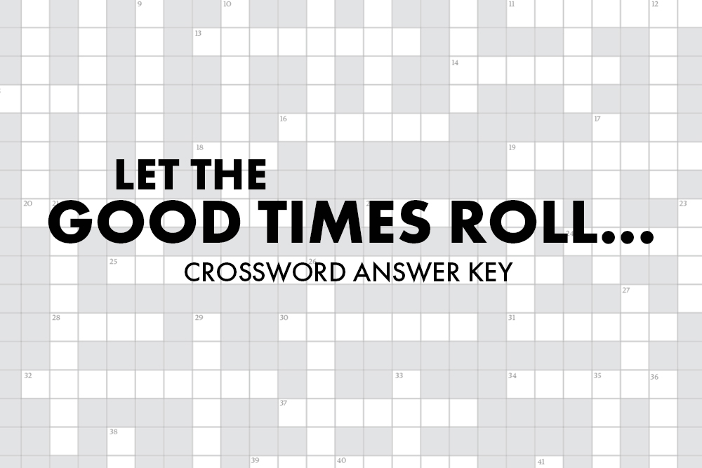 Let the Good Times Roll Crossword Answer Key header image