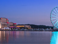 National Harbor at night