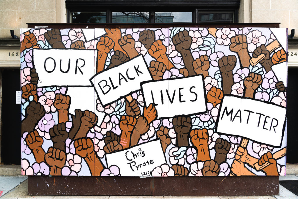 Black Lives Matter mural.
