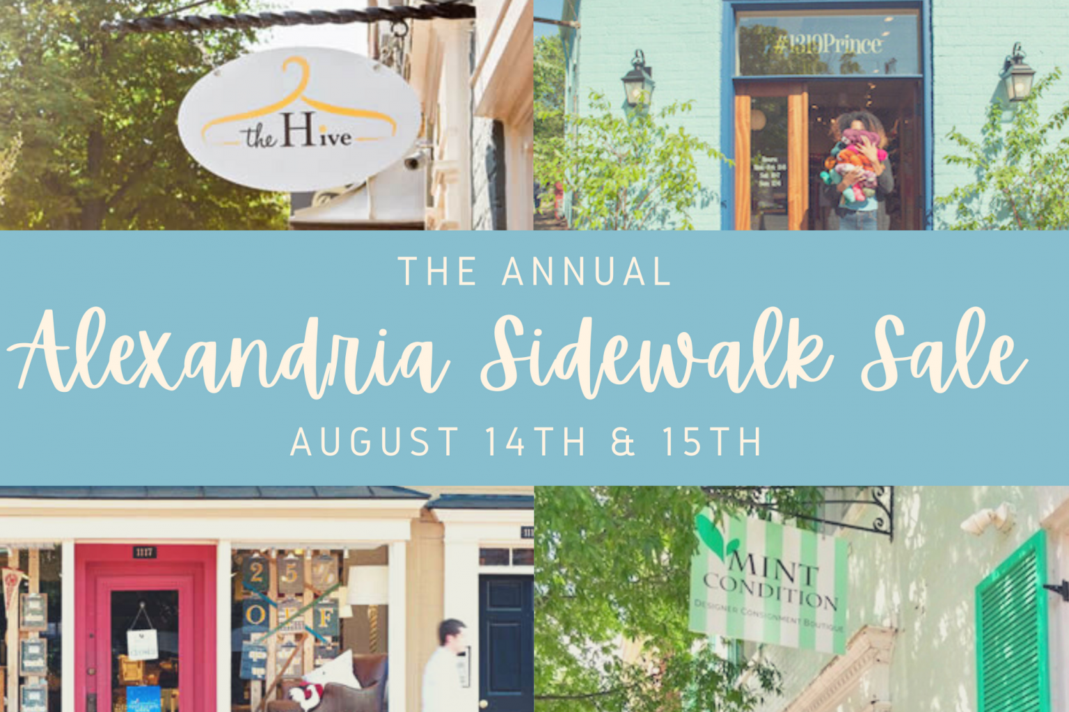Annual Alexandria Sidewalk Sale 8.14-8.15