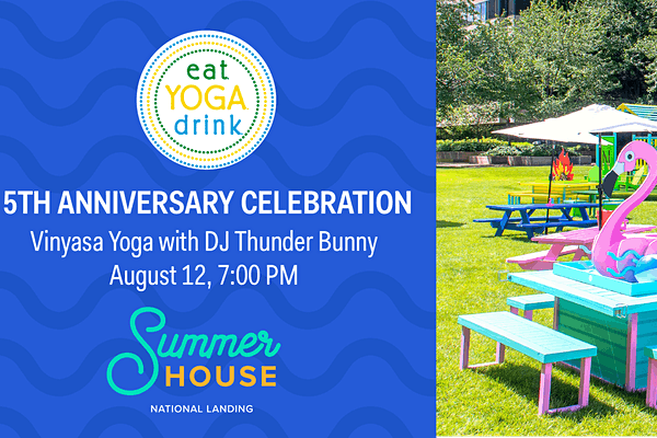 EYD 5th Anniversary Yoga Party at Summer House 8.12