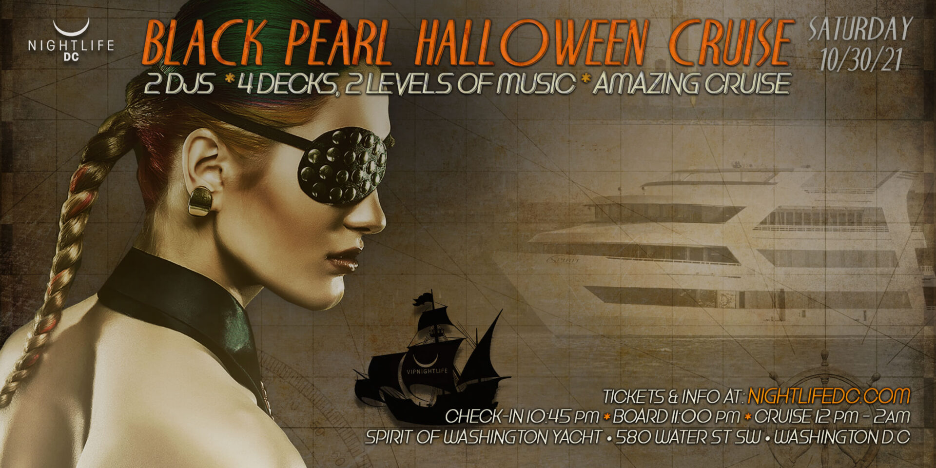 Black Pearl Halloween Cruise