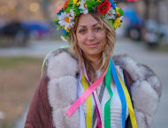 Ukrainian protest in D.C. Photo by Andrew J. Williams III.