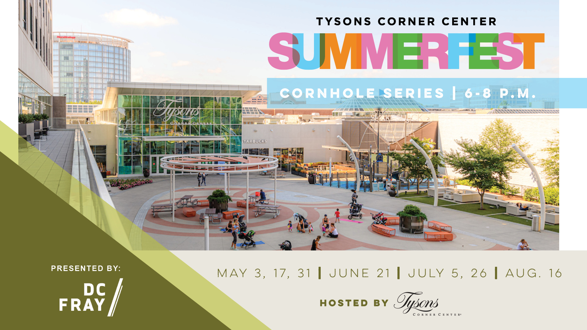 Summerfest Cornhole at Tysons Corner