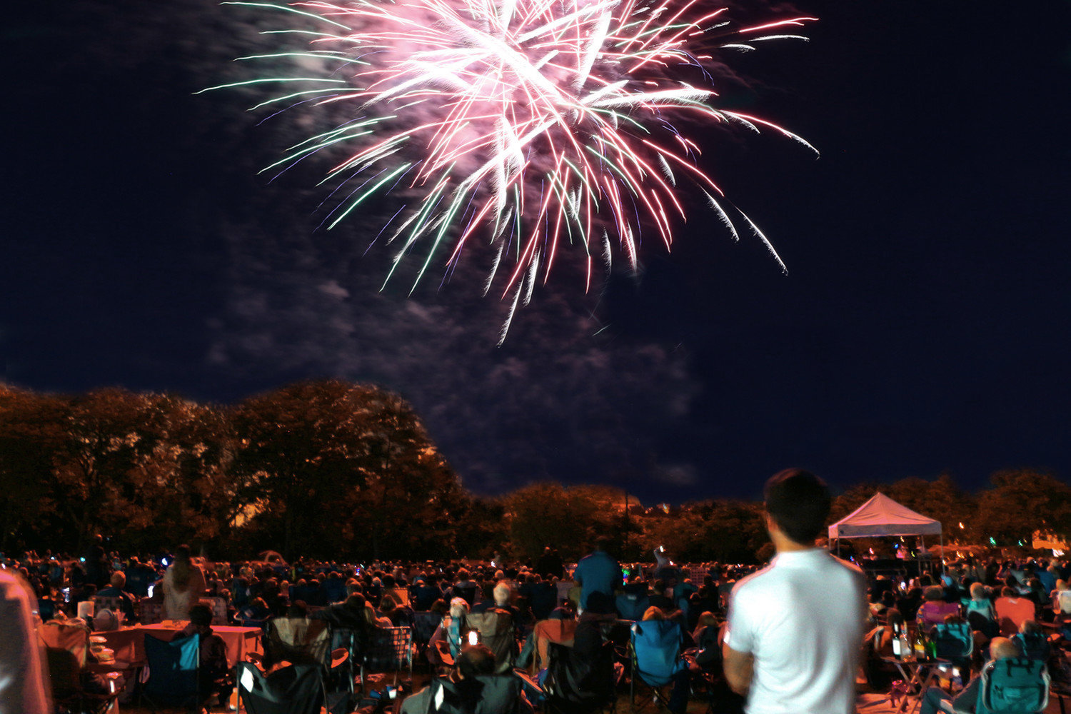 Concert and Fireworks at Ida Lee Park