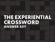 experiential crossword answer key