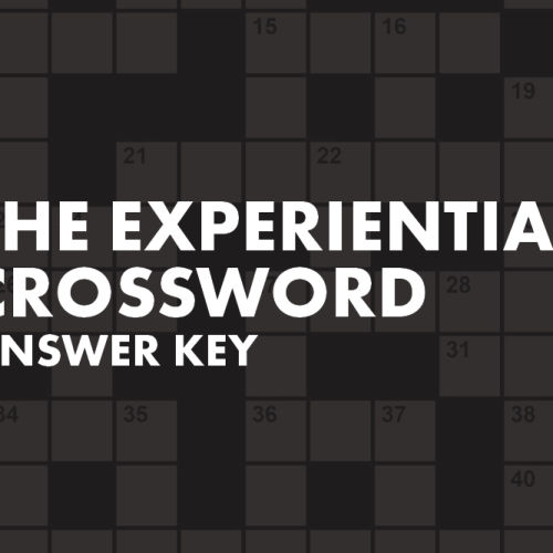 experiential crossword answer key