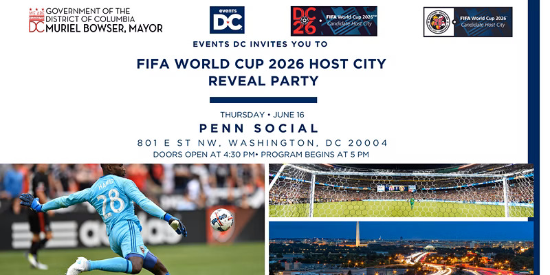 FIFA World Cup 2026™ City Reveal Celebration with Events DC