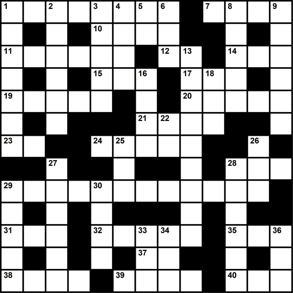 Crossword Answer Key: November 2022 District Fray