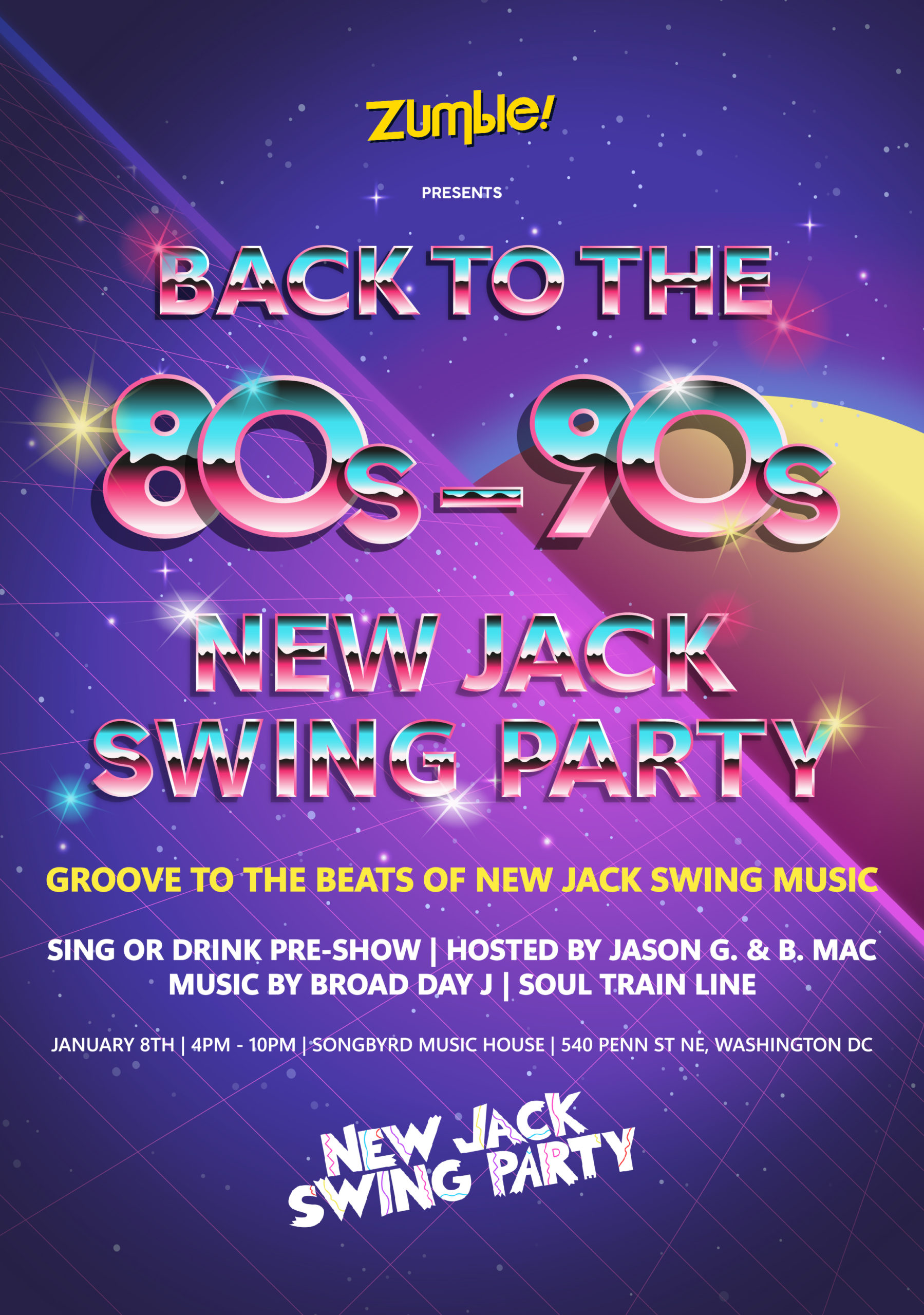 Back to the 80's90's New Jack Swing Party District Fray
