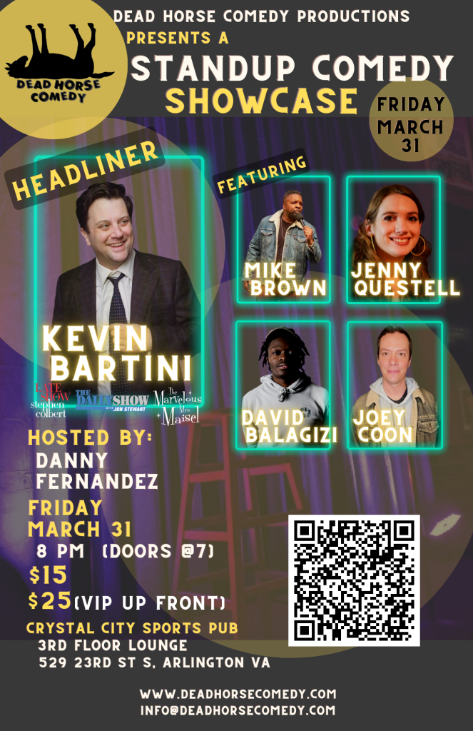 Standup Comedy Showcase Starring Kevin Bartini (The Daily Show)