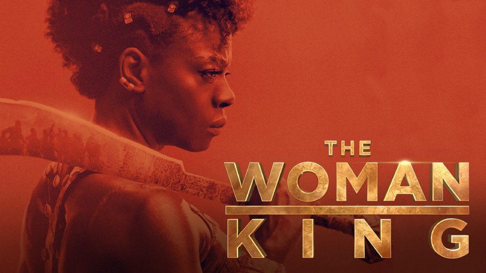 The Woman King movie graphic.