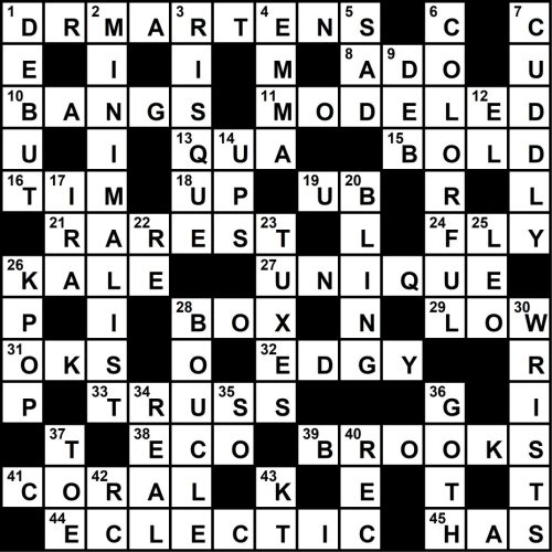 Crossword Answer Key May 2023 District Fray