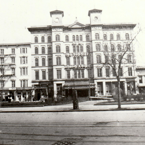 1. The exterior of “New National Theatre” circa 1900.