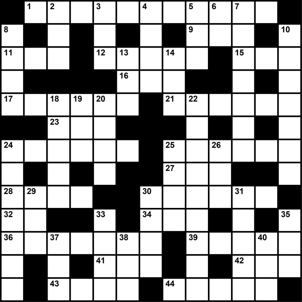 Crossword September 2023 District Fray
