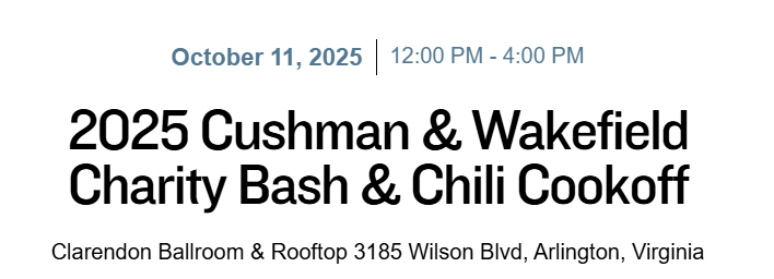 2025 Cushman & Wakefield Charity Bash & Chili Cookoff