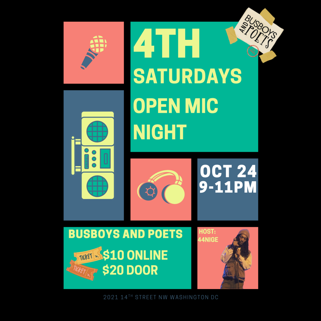 4th Saturdys Open Mic