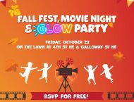 Art Place Fort Totten Fall Fest and Movie Night event flyer