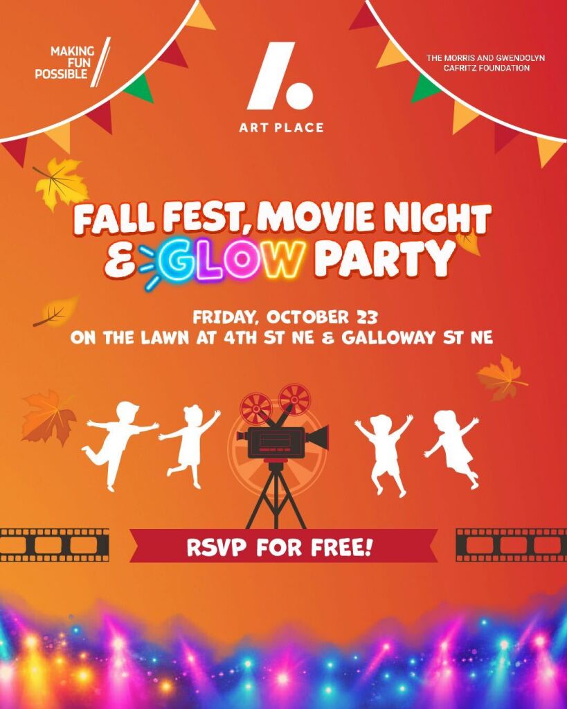 Art Place Fort Totten Fall Fest and Movie Night event flyer