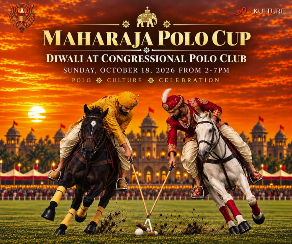 Maharaja Polo Cup Diwali at Congressional Polo Club event poster, October 18, 2026, 2 to 7 PM