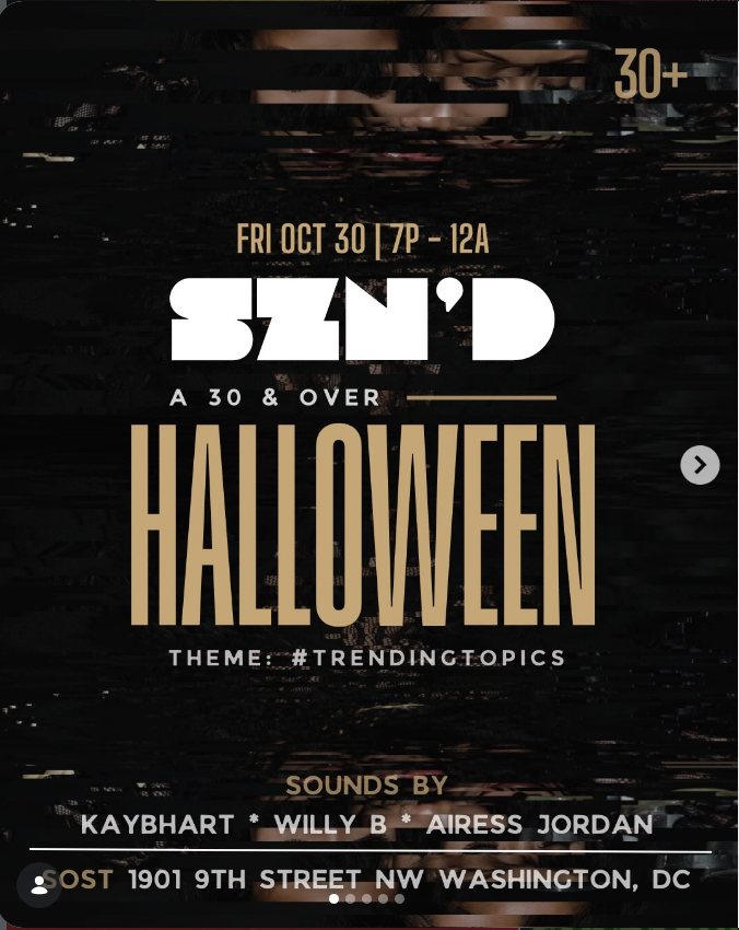 SZN’D: A 30 & Over Halloween at SOST