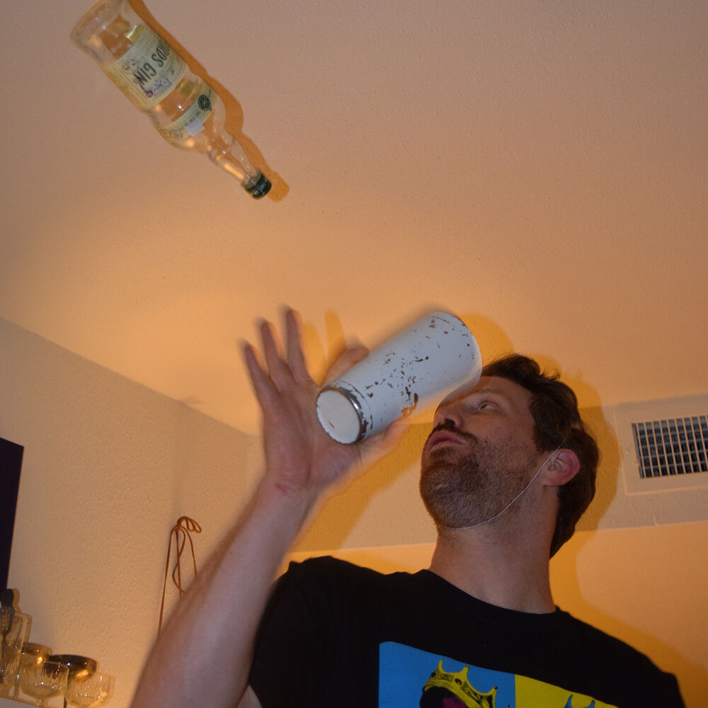 Jon Schott of The People's Drug makes a drink. Jon Schott of The People's Drug makes a drink.