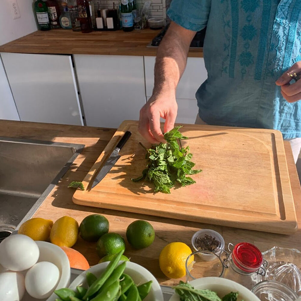 Service Bar's Chad Spangler cooking. Service Bar's Chad Spangler cooking.