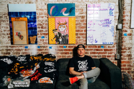 Kelly Towles in his Studio