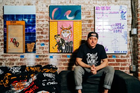 Kelly Towles in his Studio