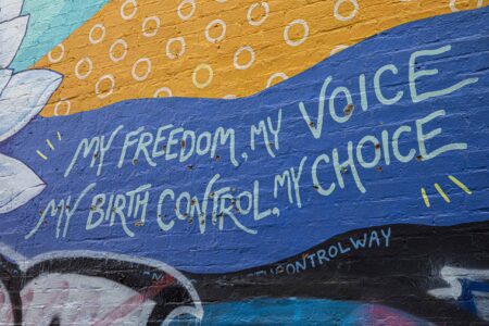 “Birth Control Way” by Rose Jaffe, corner of 9th + U Streets.