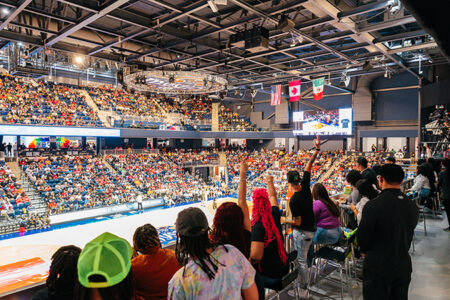 Washington Mystics June 16 game and Pride party. Photo by K Gabrielle Photo. Washington Mystics June 16 game and Pride party.